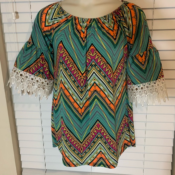 Vintage Win Win blouse L/XL very uniquely - Picture 4 of 5